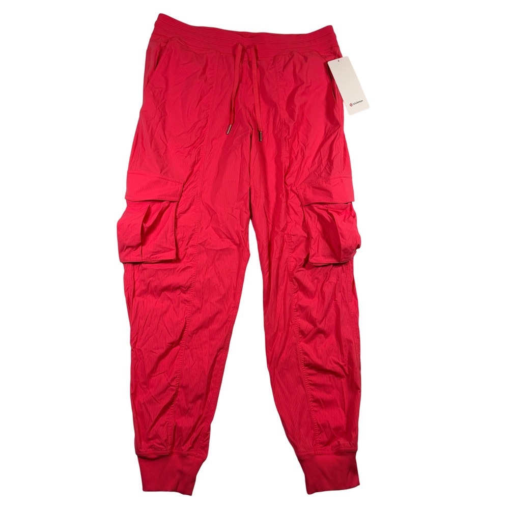 NWT Lululemon Dance Studio Relaxed Fit Medium Rise Cargo Jogger Womens Sz L Pink